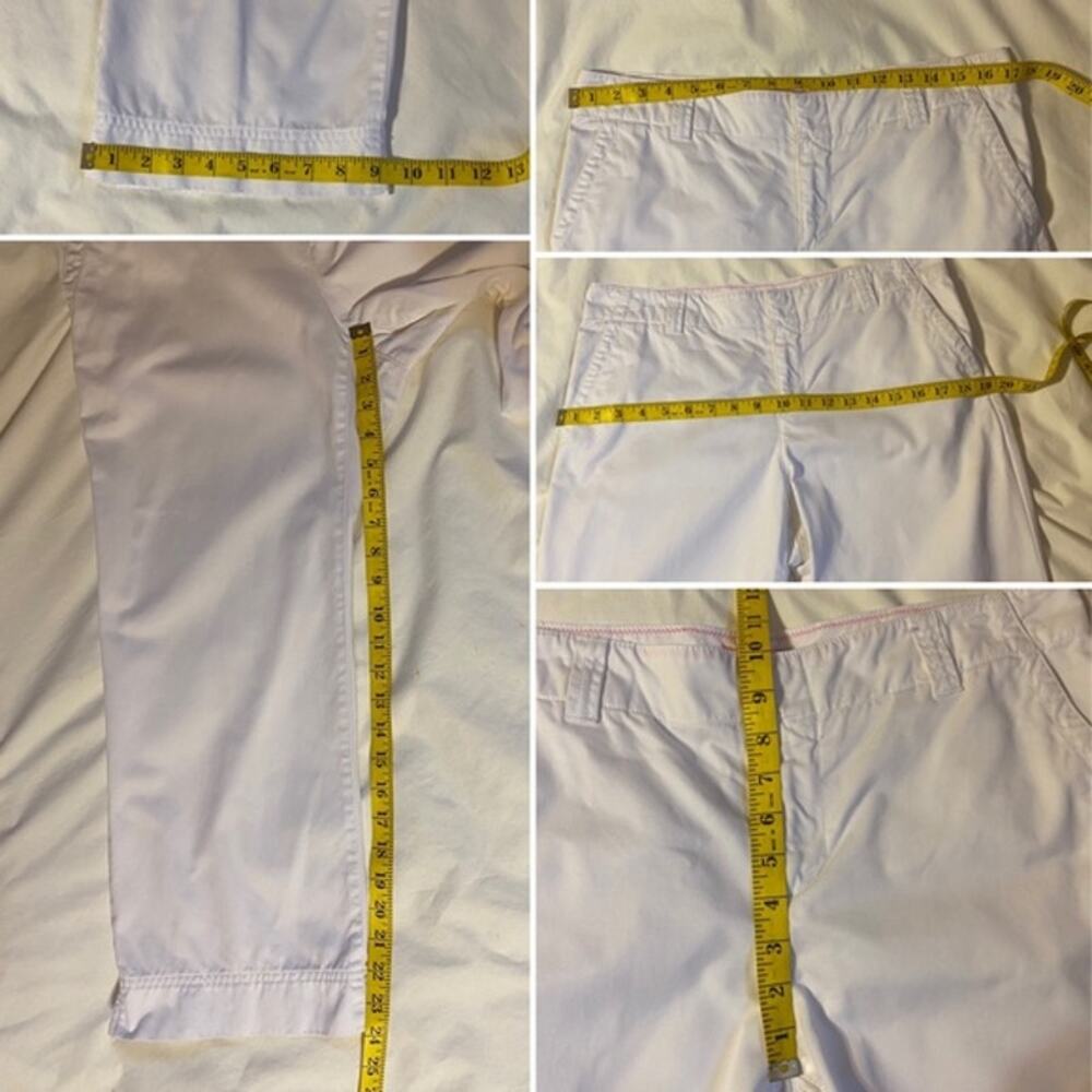 Lilly Pulitzer Womens white Cropped Pants size 10 - Picture 5 of 5